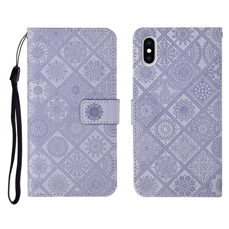 Ethnic Style Embossed Pattern Horizontal Flip Leather Case with Holder & Card Slots & Wallet & Lanyard, For iPhone SE 2022 / SE 2020 / 8 / 7, For iPhone XR, For iPhone XS Max