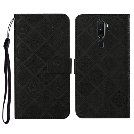 Ethnic Style Embossed Pattern Horizontal Flip Leather Case with Holder & Card Slots & Wallet & Lanyard, For OPPO A5 / A9 2020, For OPPO A92 / A72 / A52, For OPPO F1s