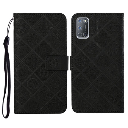 Ethnic Style Embossed Pattern Horizontal Flip Leather Case with Holder & Card Slots & Wallet & Lanyard, For OPPO A5 / A9 2020, For OPPO A92 / A72 / A52, For OPPO F1s