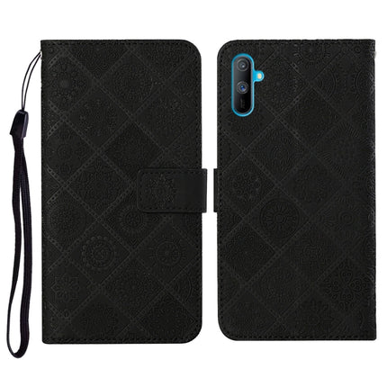 Ethnic Style Embossed Pattern Horizontal Flip Leather Case with Holder & Card Slots & Wallet & Lanyard, For OPPO Realme C3, For OPPO Realme 5, For OPPO Realme 5 Pro