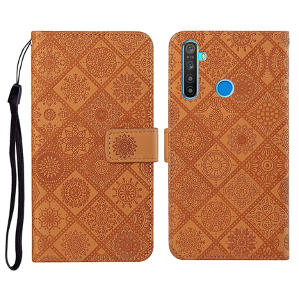 Ethnic Style Embossed Pattern Horizontal Flip Leather Case with Holder & Card Slots & Wallet & Lanyard, For OPPO Realme C3, For OPPO Realme 5, For OPPO Realme 5 Pro