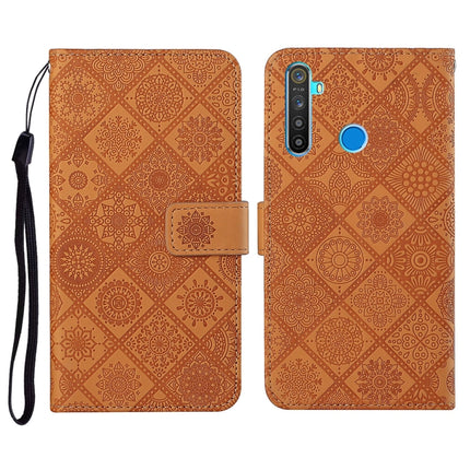 Ethnic Style Embossed Pattern Horizontal Flip Leather Case with Holder & Card Slots & Wallet & Lanyard, For OPPO Realme C3, For OPPO Realme 5, For OPPO Realme 5 Pro
