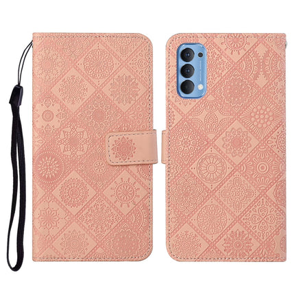 Ethnic Style Embossed Pattern Horizontal Flip Leather Case with Holder & Card Slots & Wallet & Lanyard, For OPPO Reno3, For OPPO Reno4, For OPPO Reno4 Lite