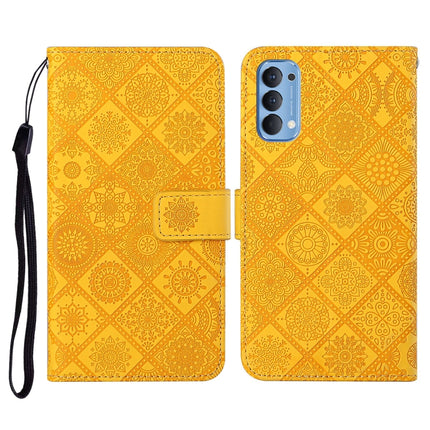 Ethnic Style Embossed Pattern Horizontal Flip Leather Case with Holder & Card Slots & Wallet & Lanyard, For OPPO Reno3, For OPPO Reno4, For OPPO Reno4 Lite
