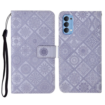 Ethnic Style Embossed Pattern Horizontal Flip Leather Case with Holder & Card Slots & Wallet & Lanyard, For OPPO Reno3, For OPPO Reno4, For OPPO Reno4 Lite