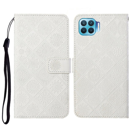 Ethnic Style Embossed Pattern Horizontal Flip Leather Case with Holder & Card Slots & Wallet & Lanyard, For OPPO Reno3, For OPPO Reno4, For OPPO Reno4 Lite