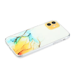 TPU-Schutzhülle mit hohlem Marmormuster und gerader Kante und feinem Loch, für iPhone 6, für iPhone 6 Plus, für iPhone SE 2022 / SE 2020/8/7, für iPhone 8 Plus / 7 Plus, für iPhone 11