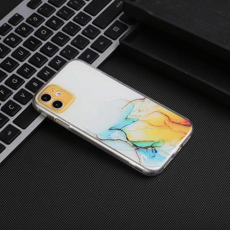 TPU-Schutzhülle mit hohlem Marmormuster und gerader Kante und feinem Loch, für iPhone 6, für iPhone 6 Plus, für iPhone SE 2022 / SE 2020/8/7, für iPhone 8 Plus / 7 Plus, für iPhone 11