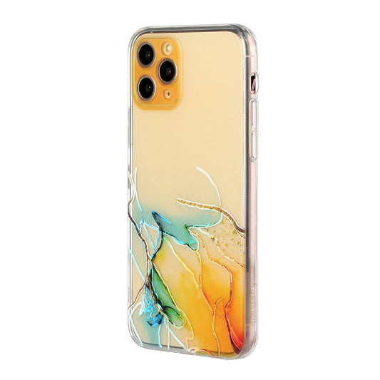 Funda protectora de TPU con borde recto y orificio fino con patrón de mármol hueco para iPhone 11 Pro, iPhone 11 Pro Max, iPhone 12 mini, iPhone 12, iPhone 12 Pro