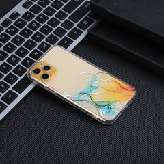 Hollow Marble Pattern TPU Straight Edge Fine Hole Protective Case, For iPhone 11 Pro, For iPhone 11 Pro Max, For iPhone 12 mini, For iPhone 12, For iPhone 12 Pro