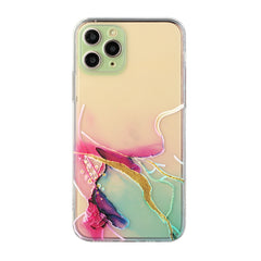 Hollow Marble Pattern TPU Straight Edge Fine Hole Protective Case, For iPhone 11 Pro, For iPhone 11 Pro Max, For iPhone 12 mini, For iPhone 12, For iPhone 12 Pro