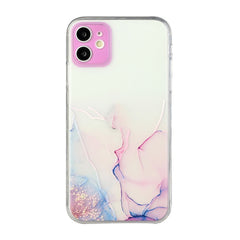 Hollow Marble Pattern TPU Straight Edge Fine Hole Protective Case, For iPhone 11 Pro, For iPhone 11 Pro Max, For iPhone 12 mini, For iPhone 12, For iPhone 12 Pro