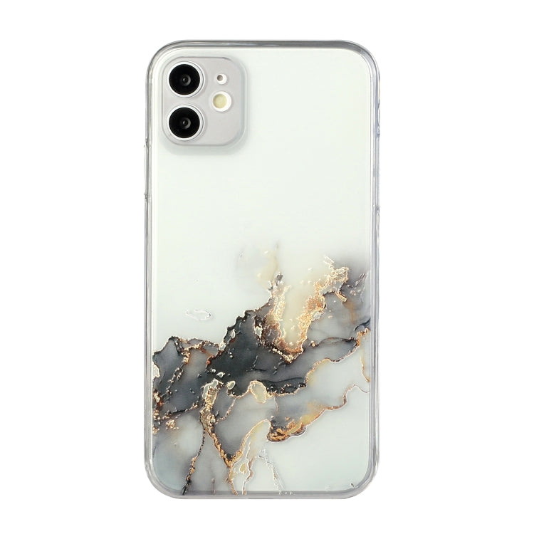 Hollow Marble Pattern TPU Straight Edge Fine Hole Protective Case, For iPhone 12, For iPhone 12 Pro, For iPhone 12 Pro Max, For iPhone XS / X