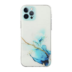 Hollow Marble Pattern TPU Straight Edge Fine Hole Protective Case, For iPhone 11 Pro, For iPhone 11 Pro Max, For iPhone 12 mini, For iPhone 12, For iPhone 12 Pro