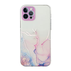 Hollow Marble Pattern TPU Straight Edge Fine Hole Protective Case, For iPhone 12 Pro Max, For iPhone XS / X, For iPhone XR, For iPhone XS Max