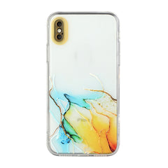 Hollow Marble Pattern TPU Straight Edge Fine Hole Protective Case, For iPhone 12 Pro Max, For iPhone XS / X, For iPhone XR, For iPhone XS Max