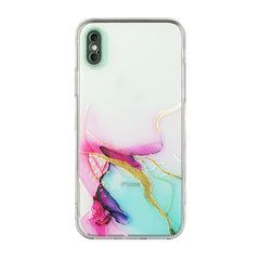 Hollow Marble Pattern TPU Straight Edge Fine Hole Protective Case, For iPhone 12 Pro Max, For iPhone XS / X, For iPhone XR, For iPhone XS Max