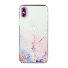 Hollow Marble Pattern TPU Straight Edge Fine Hole Protective Case, For iPhone 12 Pro Max, For iPhone XS / X, For iPhone XR, For iPhone XS Max