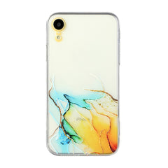 Hollow Marble Pattern TPU Straight Edge Fine Hole Protective Case, For iPhone XR, For iPhone XS Max