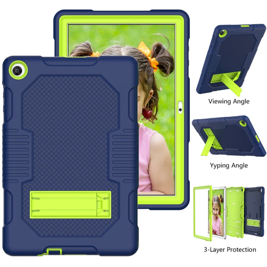 Contrast Color Robot Shockproof Silicone + PC Protective Case with Holder, For Huawei MatePad T10, For Huawei MatePad T8 8.0(2020)