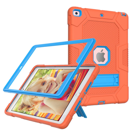 Funda protectora de silicona y PC a prueba de golpes con diseño de robot en color de contraste y soporte para iPad 10.2 2021/2020/2019 y Samsung Galaxy Tab A7 10.4 (2020) T500/T505