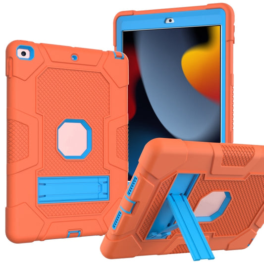 Funda protectora de silicona y PC a prueba de golpes con diseño de robot en color de contraste y soporte para iPad 10.2 2021/2020/2019 y Samsung Galaxy Tab A7 10.4 (2020) T500/T505