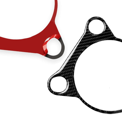 Car Carbon Fiber Whole Gear Position Console Panel Decorative Sticker for Nissan 370Z Z34 2009-, Left and Right Drive Universal