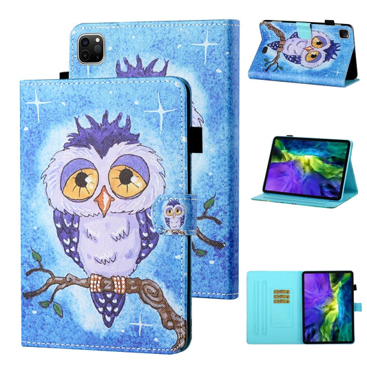 Funda de cuero con tapa horizontal con costuras de dibujo de colores, soporte, ranura para tarjetas y función de suspensión/activación, para iPad Pro 11 (2020)/(2018), para iPad 10.2 2021/2020/2019/Air (2019), para iPad Air/Air 2/9.7 (2017) y (2018)