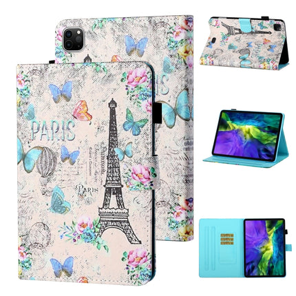 Funda de cuero con tapa horizontal con costuras de dibujo de colores, soporte, ranura para tarjetas y función de suspensión/activación, para iPad Pro 11 (2020)/(2018), para iPad 10.2 2021/2020/2019/Air (2019), para iPad Air/Air 2/9.7 (2017) y (2018)