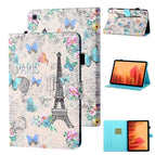 For Samsung Galaxy Tab A7 10.4 (2020) T500/T505 / Tower and Butterflies