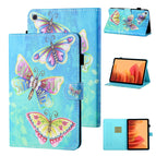 For Samsung Galaxy Tab A7 10.4 (2020) T500/T505 / Colorful Butterflies