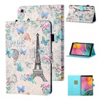 For Samsung Galaxy Tab A 8.0 (2019) T290/T295 / Tower and Butterflies