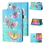 For Samsung Galaxy Tab A 8.0 (2019) T290/T295 / Colorful Butterflies