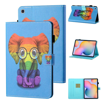 Coloured Drawing Stitching Horizontal Flip Leather Case with Holder & Card Slot & Sleep / Wake-up Function, For Samsung Galaxy Tab A7 10.4 (2020) T500/T505, For Samsung Galaxy Tab S6 Lite P610/P615, For Samsung Galaxy Tab A 8.0 (2019) T290/T295        ...
