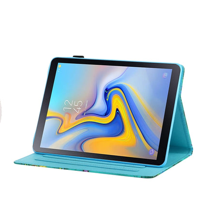 Coloured Drawing Stitching Horizontal Flip Leather Case with Holder & Card Slot & Sleep / Wake-up Function, For Samsung Galaxy Tab A 10.5 T590/T595, For Samsung Galaxy Tab A 10.1 (2016) T580/T585