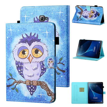 Coloured Drawing Stitching Horizontal Flip Leather Case with Holder & Card Slot & Sleep / Wake-up Function, For Samsung Galaxy Tab A 10.5 T590/T595, For Samsung Galaxy Tab A 10.1 (2016) T580/T585