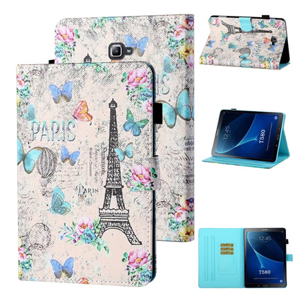 Coloured Drawing Stitching Horizontal Flip Leather Case with Holder & Card Slot & Sleep / Wake-up Function, For Samsung Galaxy Tab A 10.5 T590/T595, For Samsung Galaxy Tab A 10.1 (2016) T580/T585