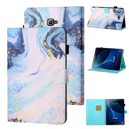 Coloured Drawing Stitching Horizontal Flip Leather Case with Holder & Card Slot & Sleep / Wake-up Function, For Samsung Galaxy Tab A 10.5 T590/T595, For Samsung Galaxy Tab A 10.1 (2016) T580/T585