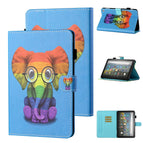 For Amazon Kindle Fire HD8 (2020) / Colorful Elephant