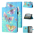 For Amazon Kindle Fire HD8 (2020) / Colorful Butterflies