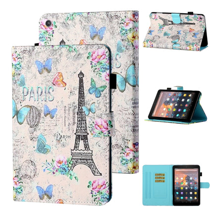 Coloured Drawing Stitching Horizontal Flip Leather Case with Holder & Card Slot & Sleep / Wake-up Function, For Amazon Kindle Fire HD8 (2020), For Amazon Kindle Fire HD10 2015 / 2017 / 2019, For Amazon Kindle Fire HD8 2016 / 2017 / 2018                ...