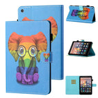 For Amazon Kindle Fire HD8 2016 / 2017 / 2018 / Colorful Elephant