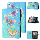 For Amazon Kindle Fire HD8 2016 / 2017 / 2018 / Colorful Butterflies