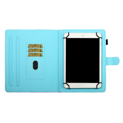 Universal Coloured Drawing Stitching Horizontal Flip Leather Case with Holder & Card Slot, For 7 inch Tablet, For 8 inch Tablet, For 10 inch Tablet