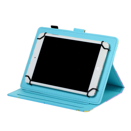 Universal Coloured Drawing Stitching Horizontal Flip Leather Case with Holder & Card Slot, For 7 inch Tablet, For 8 inch Tablet, For 10 inch Tablet