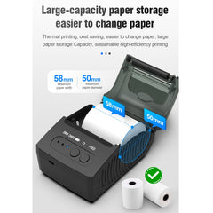 5811DD 58mm Bluetooth 4.0 Portable Thermal Bluetooth Receipt Printer,, EU Plug, US Plug, UK Plug