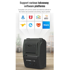 5811DD 58mm Bluetooth 4.0 Portable Thermal Bluetooth Receipt Printer,, EU Plug, US Plug, UK Plug