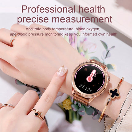 F80 1.3 inch TFT Color Screen IP68 Waterproof Women Smart Watch, Support Body Temperature Monitor / Blood Pressure Monitor / Menstrual Cycle Reminder