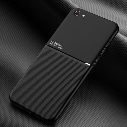 Klassisches, magnetisches, stoßfestes PC + TPU-Gehäuse mit Neigungsstreifenkorn, für iPhone 6, für iPhone 6 Plus, für iPhone SE 2022 / SE 2020 / 8 / 7, für iPhone 8 Plus / 7 Plus, für iPhone 11, für iPhone 11 Pro, für iPhone 11 Pro Max, für iPhone 12 mini