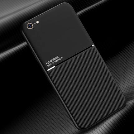 Klassisches, magnetisches, stoßfestes PC + TPU-Gehäuse mit Neigungsstreifenkorn, für iPhone 6, für iPhone 6 Plus, für iPhone SE 2022 / SE 2020 / 8 / 7, für iPhone 8 Plus / 7 Plus, für iPhone 11, für iPhone 11 Pro, für iPhone 11 Pro Max, für iPhone 12 mini